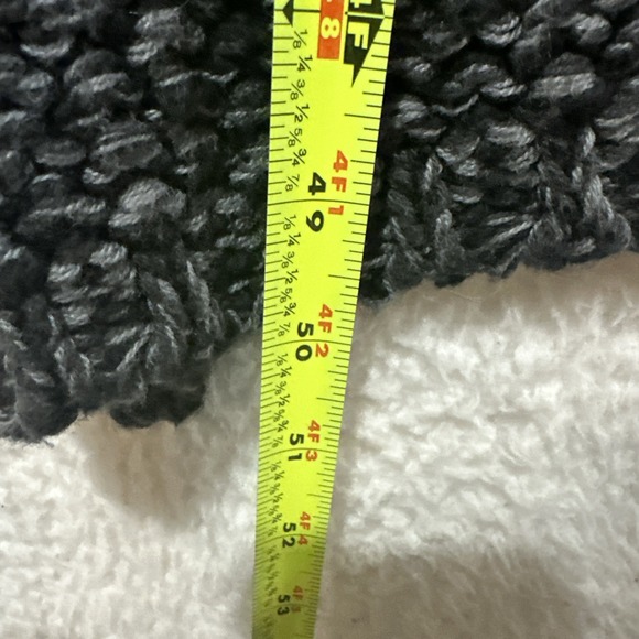 Free People Crofter Cardi Carbon Dust Open Front Hooded Longline Cardigan Sz XS - Picture 14 of 14